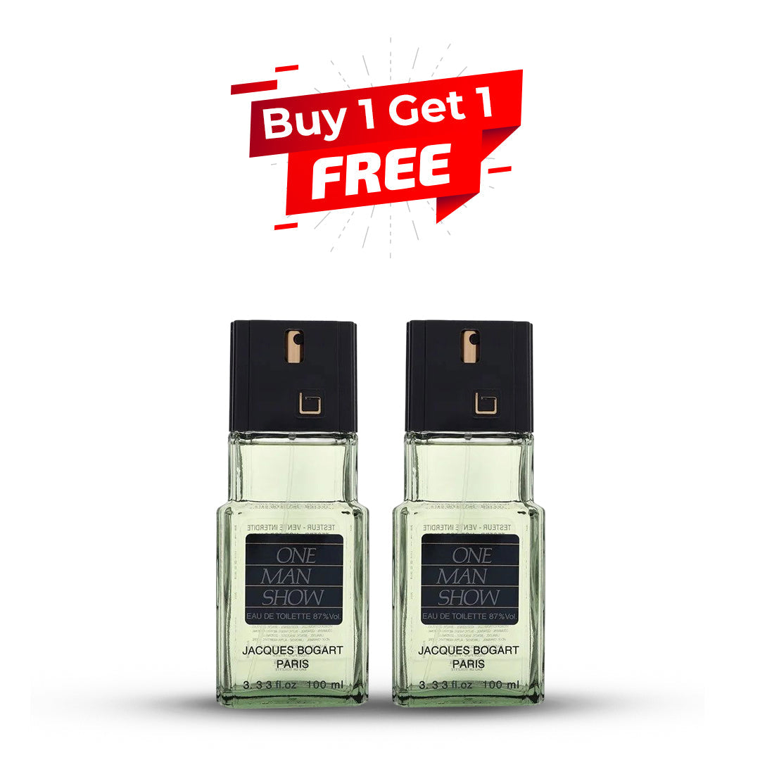 One Man Show By Jacques Bogart For Men. Eau De Toilette Spray 3.3 Ounces Pack of 2